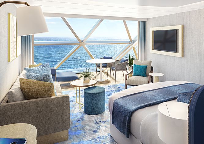 海洋标志号邮轮全海景套房（无阳台）图片