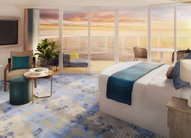 海洋标志号邮轮晚霞海景标准套房图片