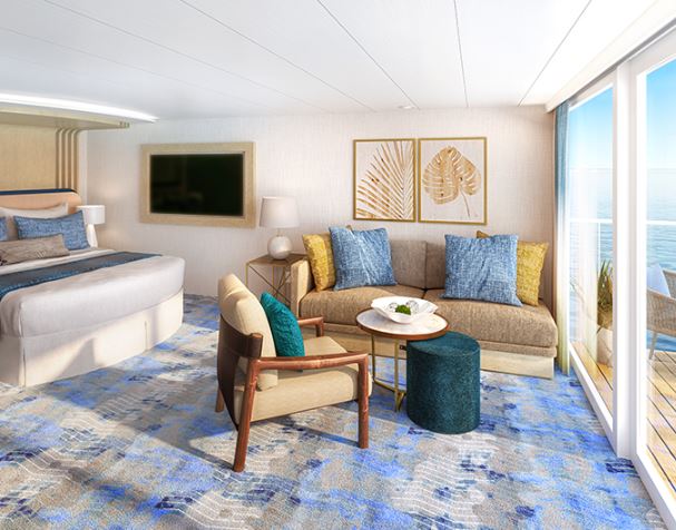 海洋标志号邮轮晚霞海景套房图片