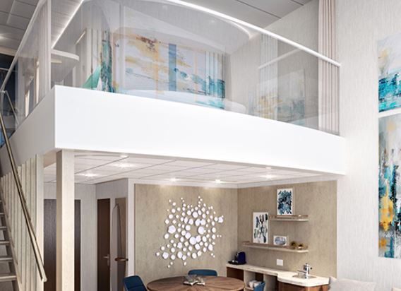 海洋神话号邮轮标志双层套房图片