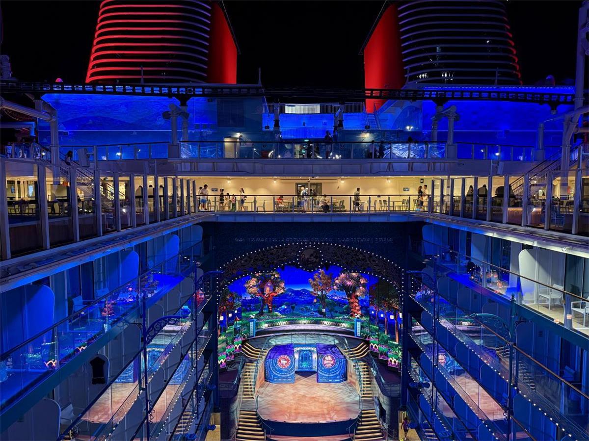 迪士尼探险号夜景