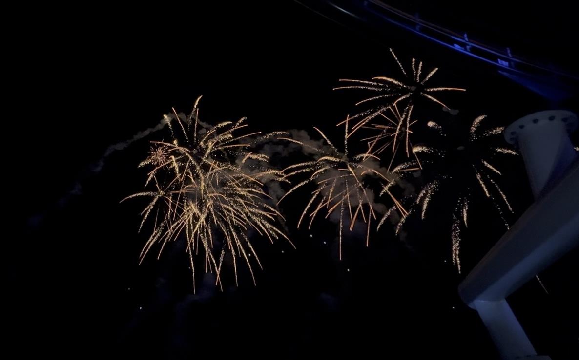 迪士尼探险号烟花