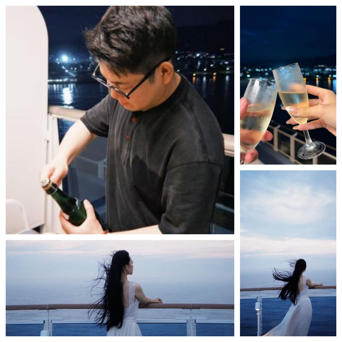 爱达魔都号游客阳台美照