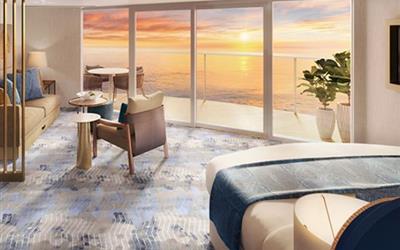 海洋神话号全视野晚霞海景套房图片