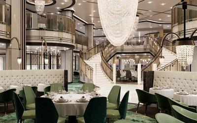 爱达花城号邮轮宫廷餐厅