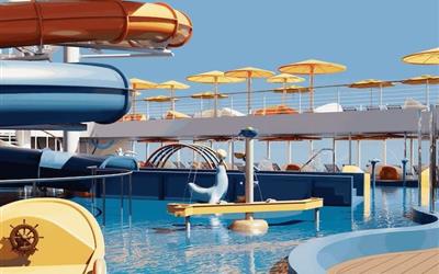 爱达花城号邮轮水上乐园