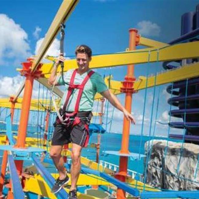 诺唯真畅意号邮轮绳索场图片